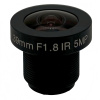 M12/S Mount, 1.39mm, 5MP, F2.0, 1/3’’