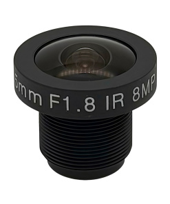 M12, Fisheye, 1.55mm, 1/2.5'',185degree, 8MP, F2.0