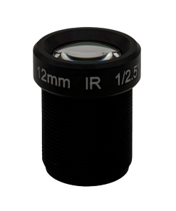 M12/S Mount, 12mm, 5MP, F2.0