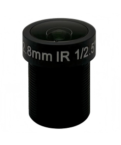 M12/S Mount, 2.8mm, 5MP, F1.8, 1/2.5’’