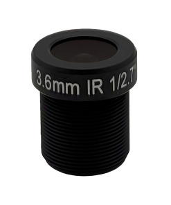 M12/S Mount, 3.6mm, 3MP, F2.3, 1/2.7’’