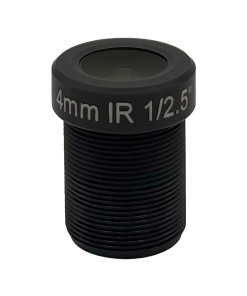 M12/S Mount, 4mm, 5MP,  F2.0, 1/2.5’’
